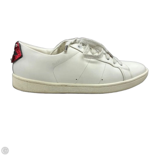 Shoes Designer By Yves Saint Laurent In White, Size: 5.5
