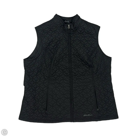 Vest Puffer & Quilted By Eddie Bauer In Black, Size: 2x