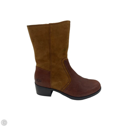 Boots Designer By Ugg In Brown, Size: 8.5