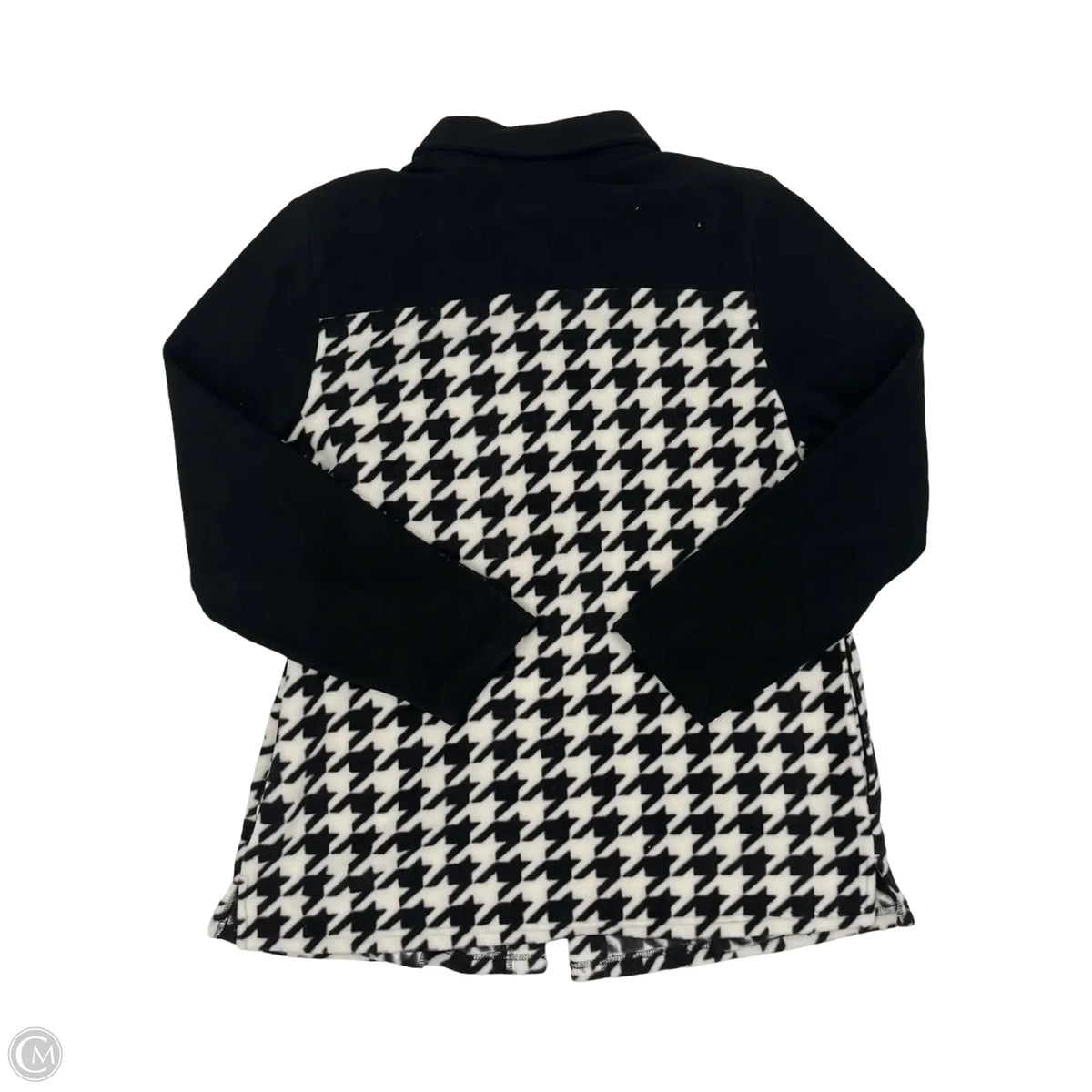Jacket Shirt By D&co. In Black & White, Size: M