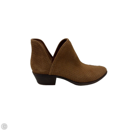 Boots Ankle Heels By Lucky Brand In Brown, Size: 8.5