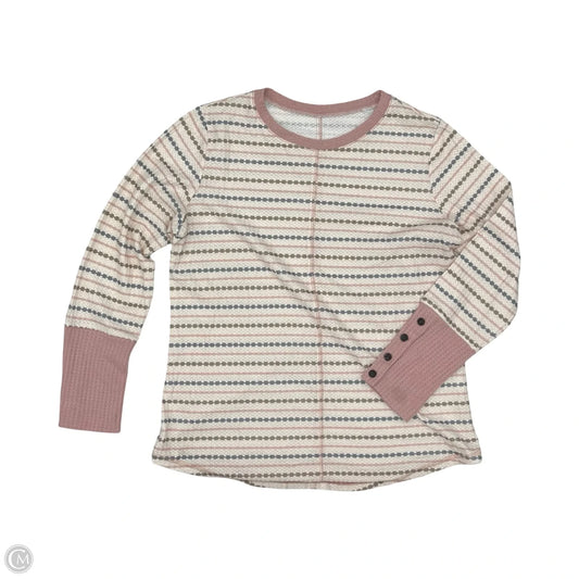 Top Long Sleeve By Cmf In Cream, Size: Xl