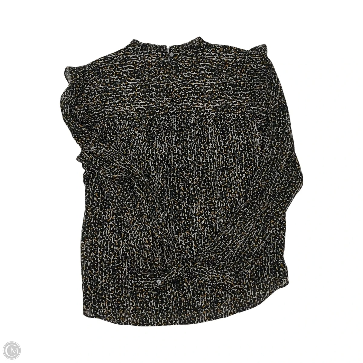 Blouse Long Sleeve By Loft In Black, Size: L