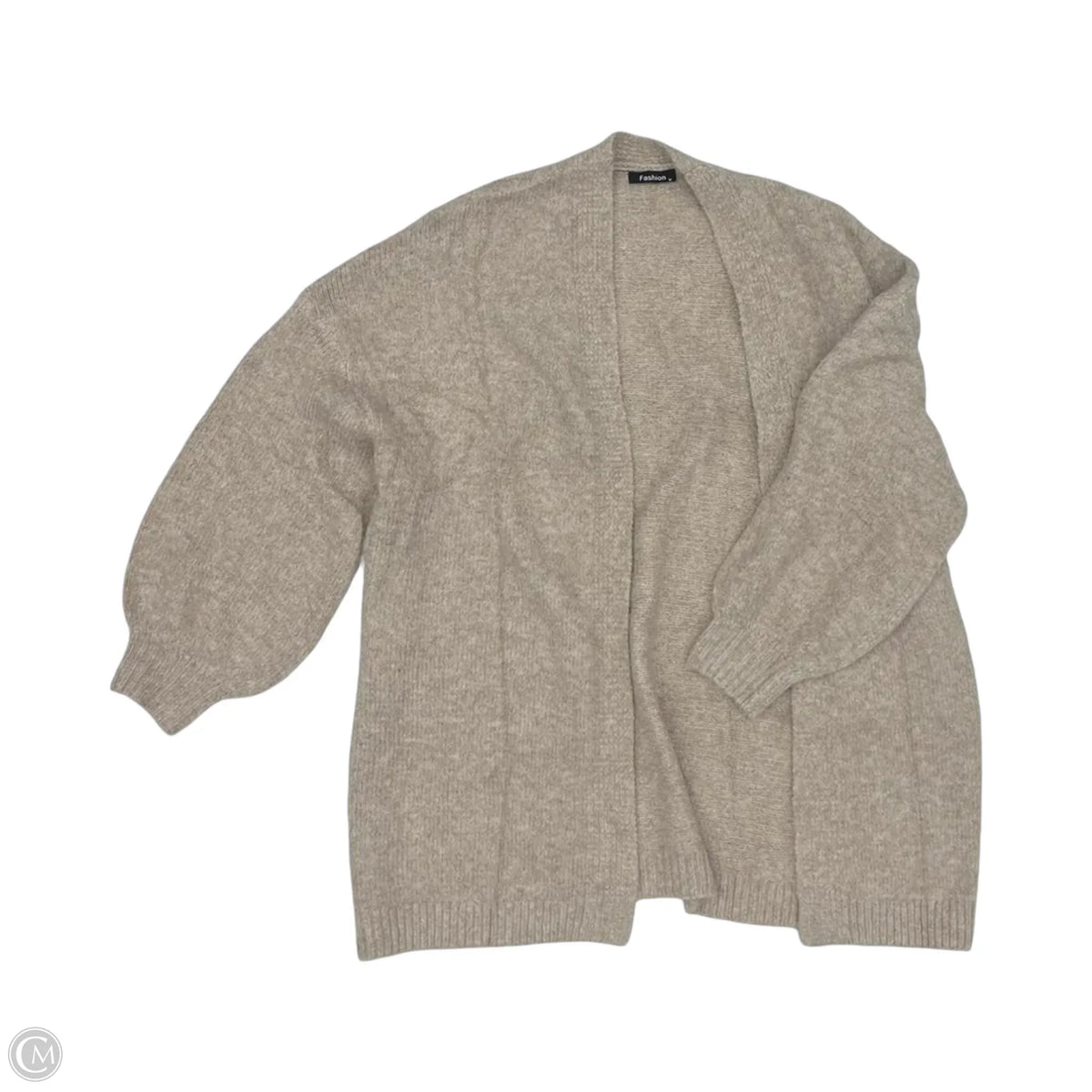 Sweater Cardigan By Cmf In Tan, Size: M