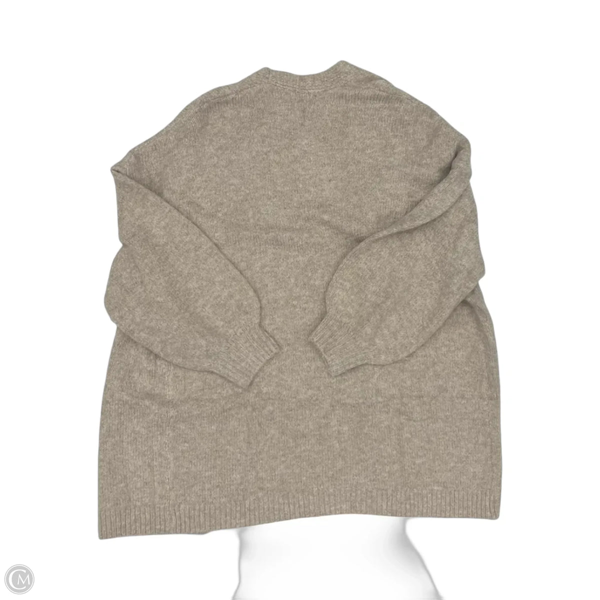 Sweater Cardigan By Cmf In Tan, Size: M
