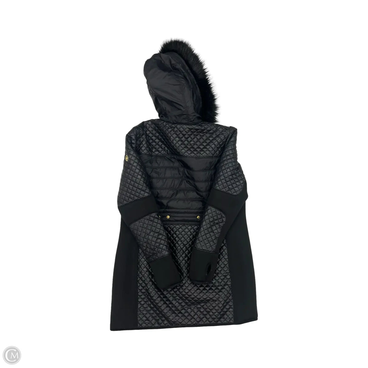 Coat Designer By Michael Kors In Black, Size: L