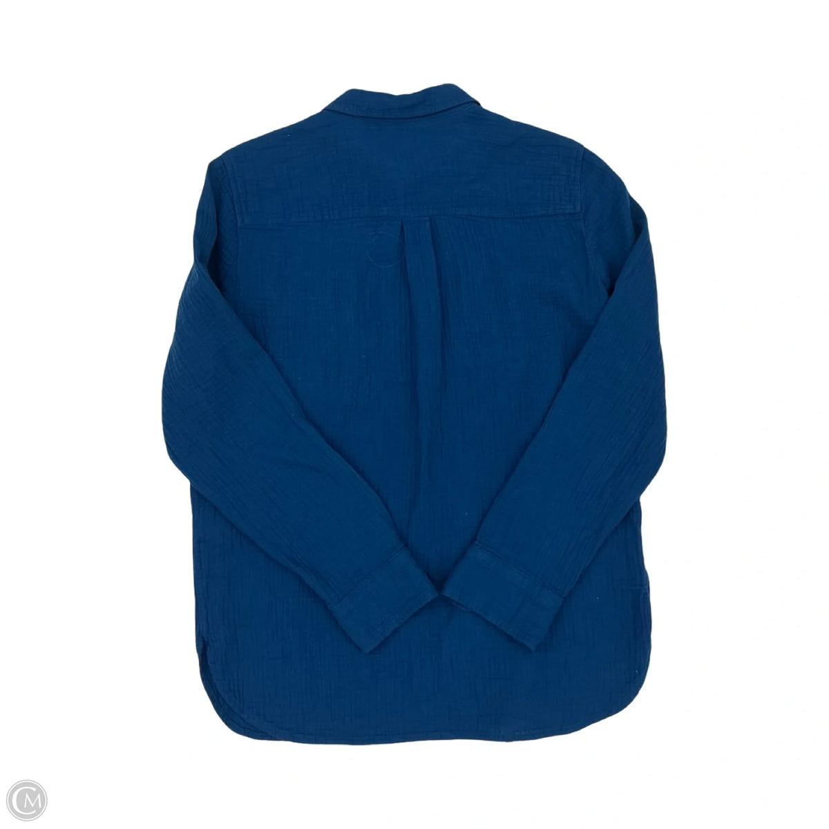 Blouse Long Sleeve By J. Crew In Blue, Size: S