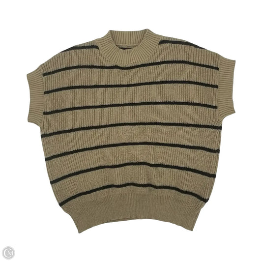 Vest Sweater By Shein In Black & Brown, Size: 3x