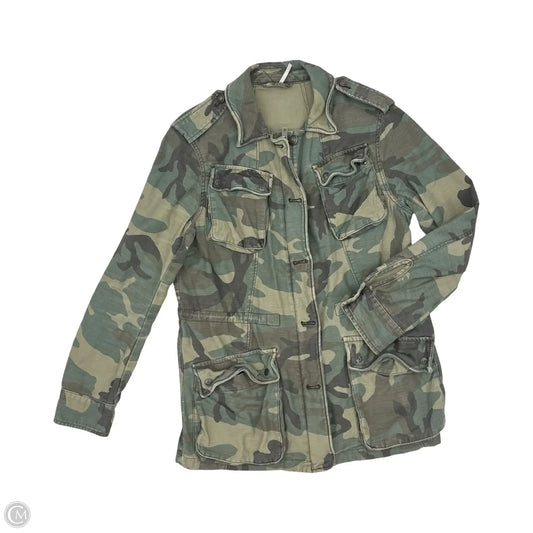 Jacket Denim By Free Press In Camouflage Print, Size: S