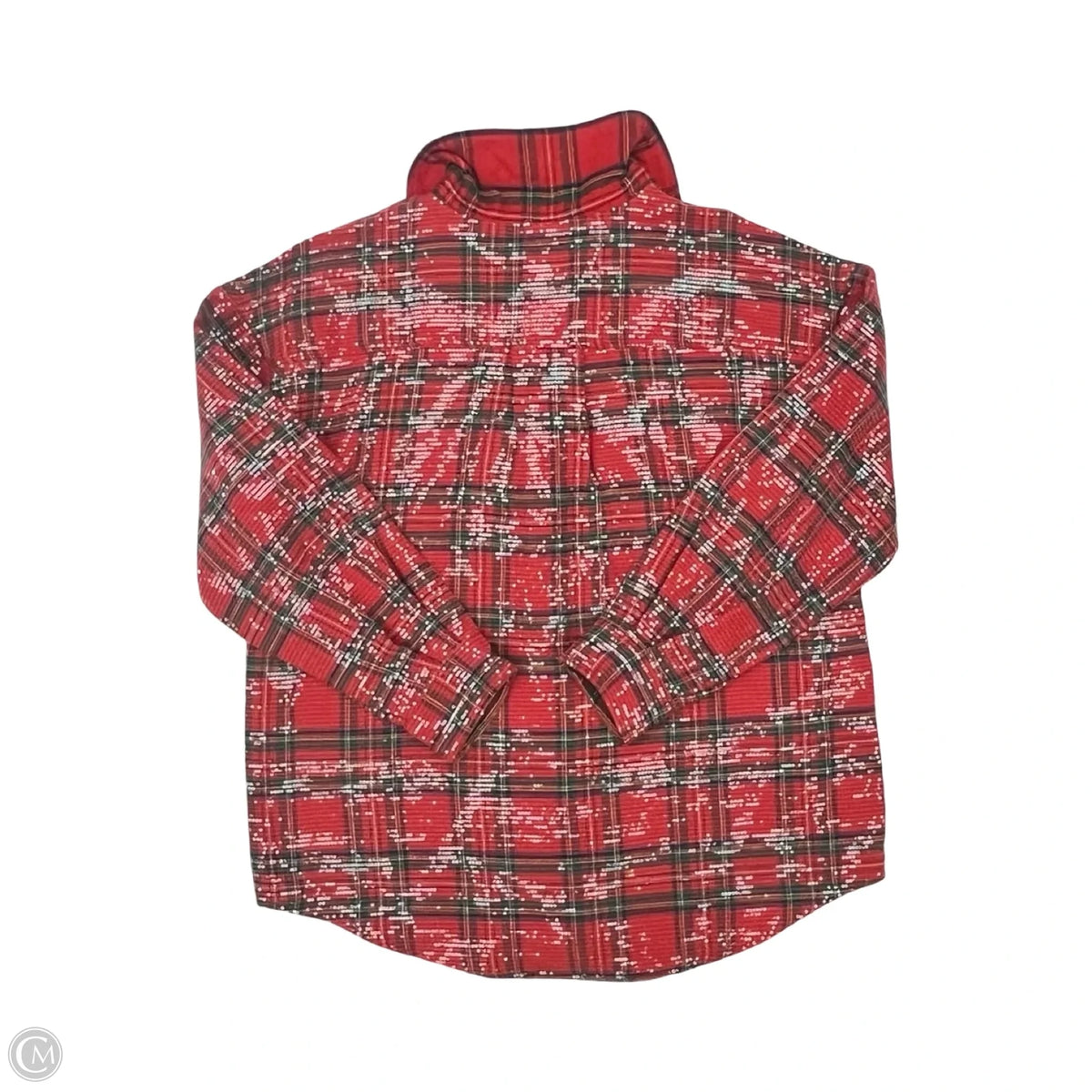 Jacket Shirt By Bibi In Plaid Pattern, Size: M