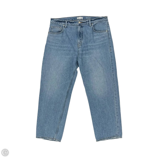 Jeans Straight By Good American In Blue Denim, Size: 12