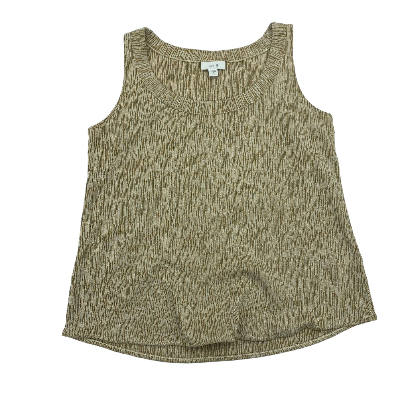 Tan Top Sleeveless Pure Jill, Size Petite   S