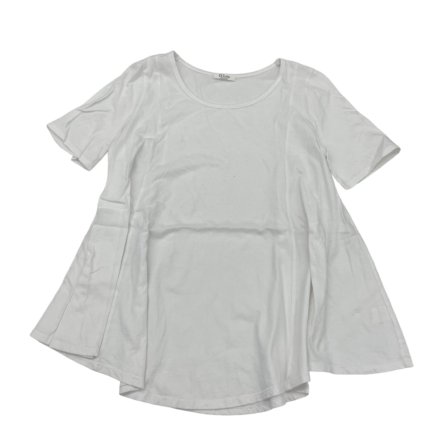 White Top Short Sleeve Clothes Mentor, Size S