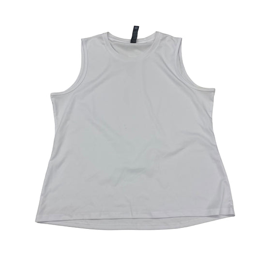 White Athletic Tank Top Cme, Size Xl