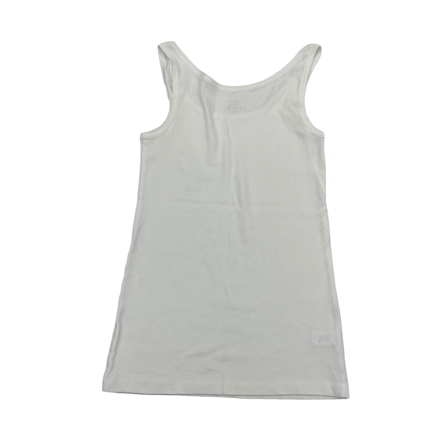 White Top Sleeveless Basic Loft, Size Xs