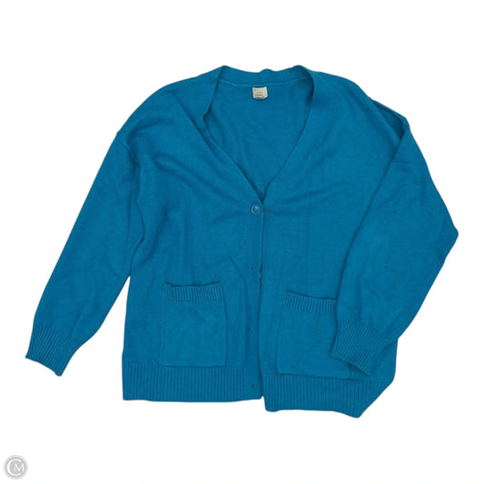Sweater Cardigan By A New Day In Blue, Size: Xl