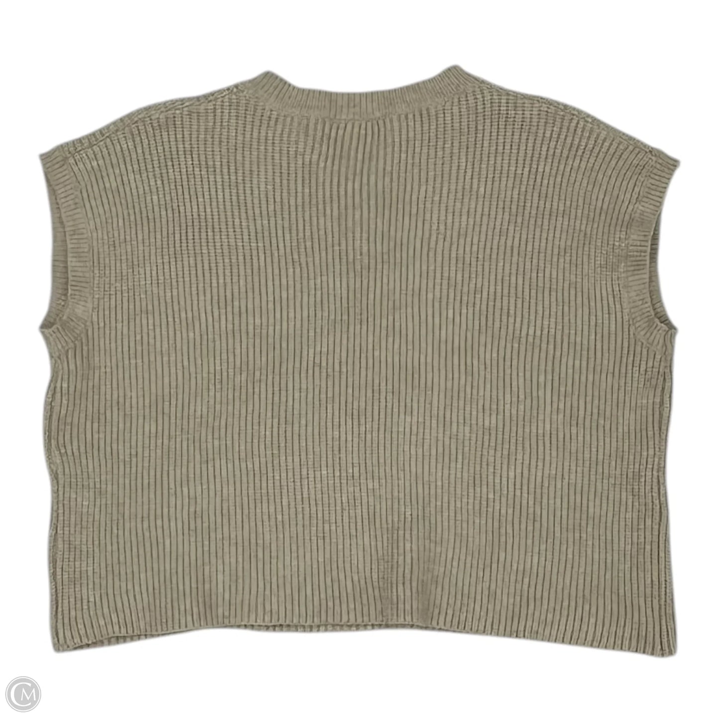 Sweater Short Sleeve By Cmf In Brown, Size: M