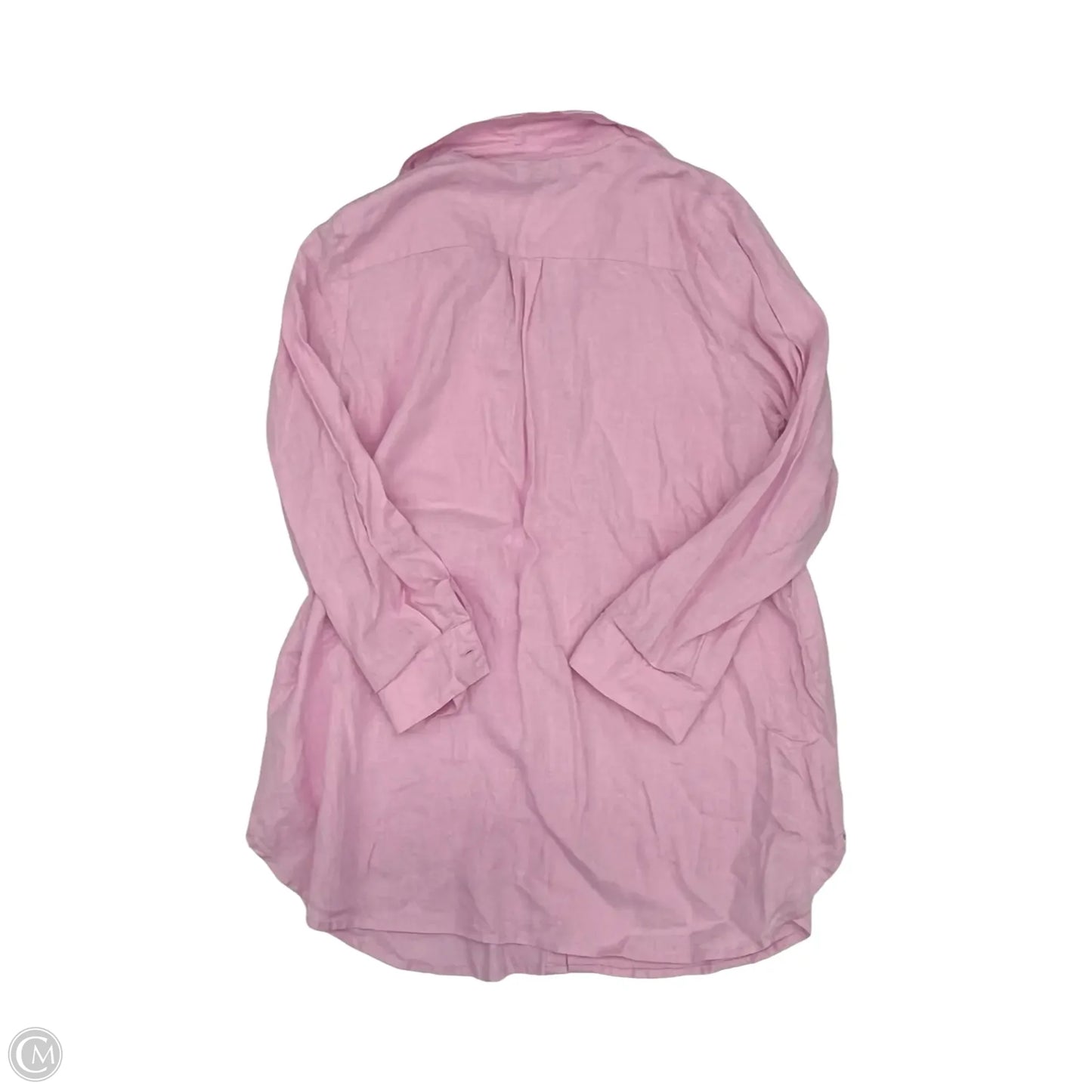 Tunic Long Sleeve By Flax In Pink, Size: L