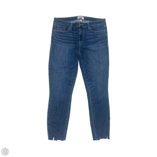 Jeans Skinny By Paige In Blue Denim, Size: 14