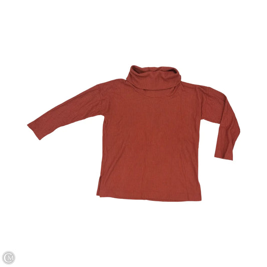 Top Long Sleeve By Loft In Orange, Size: L