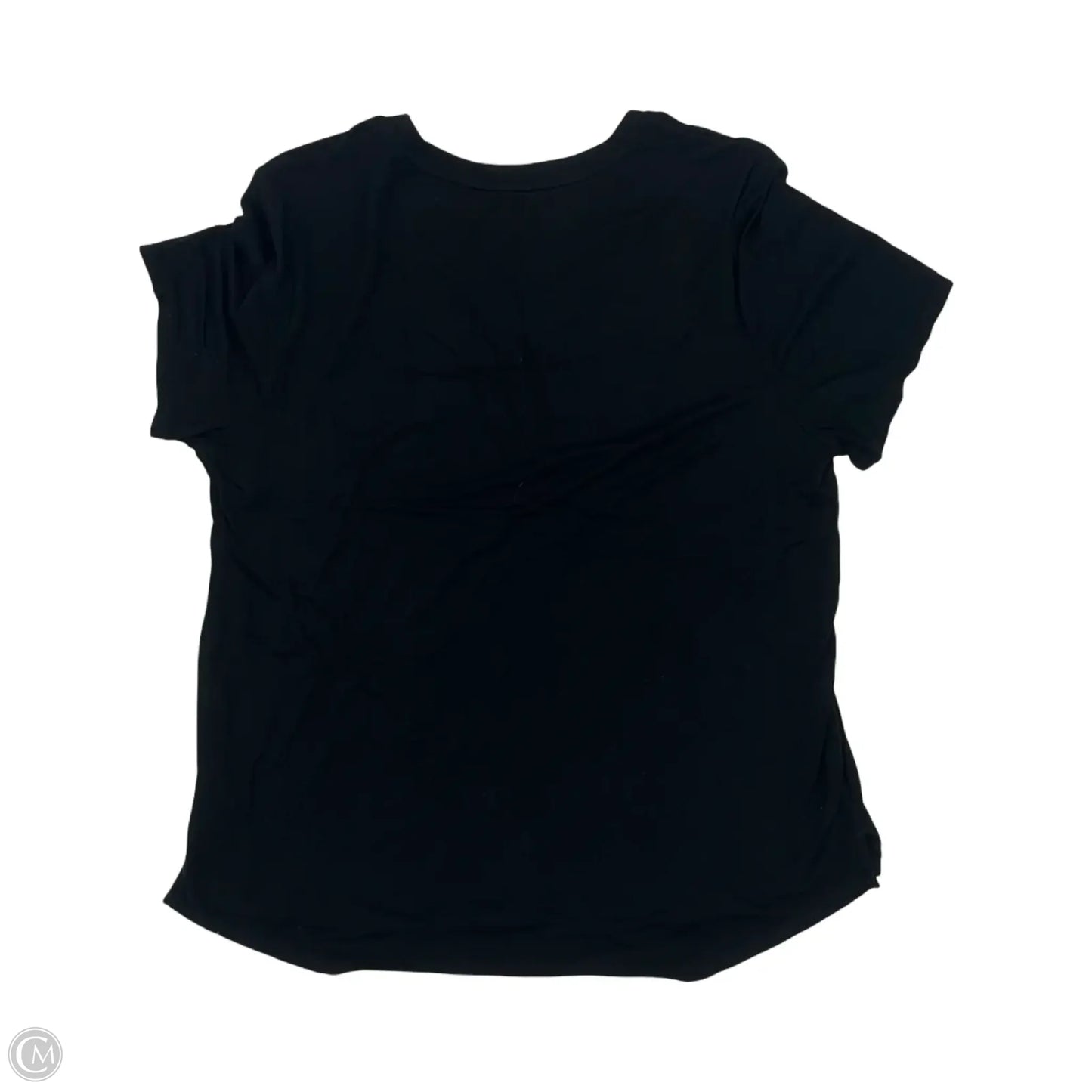 Top Short Sleeve By Gap In Black, Size: L