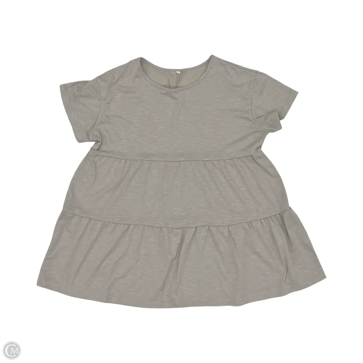 Top Short Sleeve By Cmf In Grey, Size: S