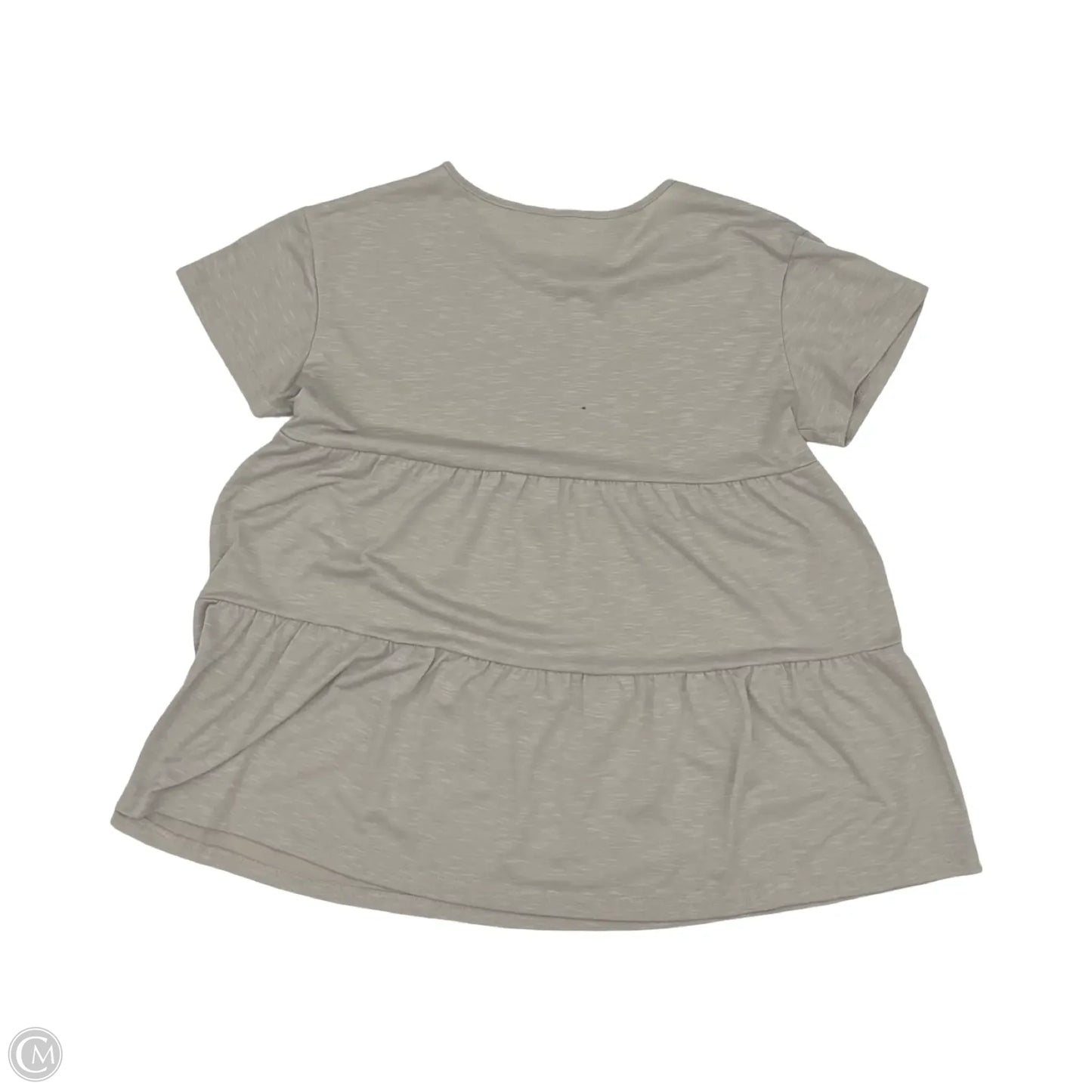 Top Short Sleeve By Cmf In Grey, Size: S