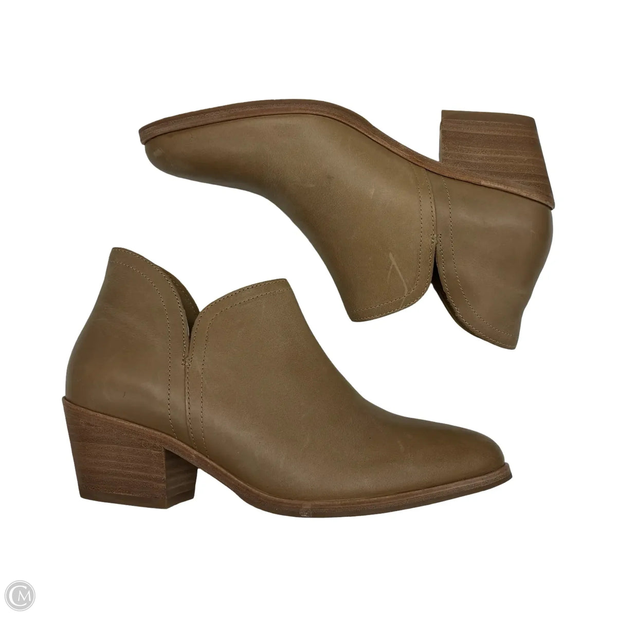 Boots Leather By Cmb In Brown, Size: 8