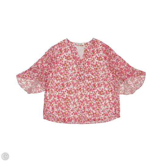 Blouse Short Sleeve By Grace Karin In Floral Print, Size: L