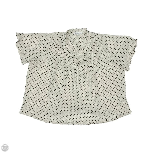Blouse 3/4 Sleeve By Rose And Olive In Polkadot Pattern, Size: 1x