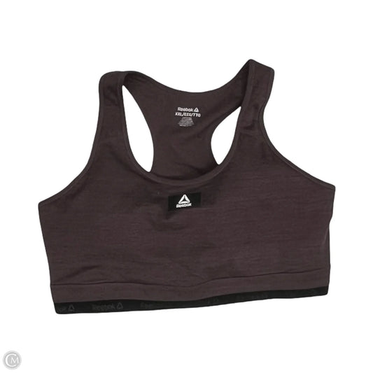 Athletic Bra By Reebok In Brown, Size: Xxl