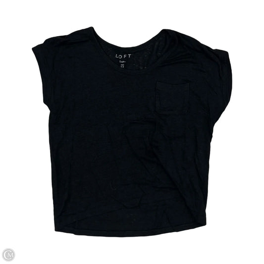 Top Short Sleeve By Loft In Black, Size: Xs