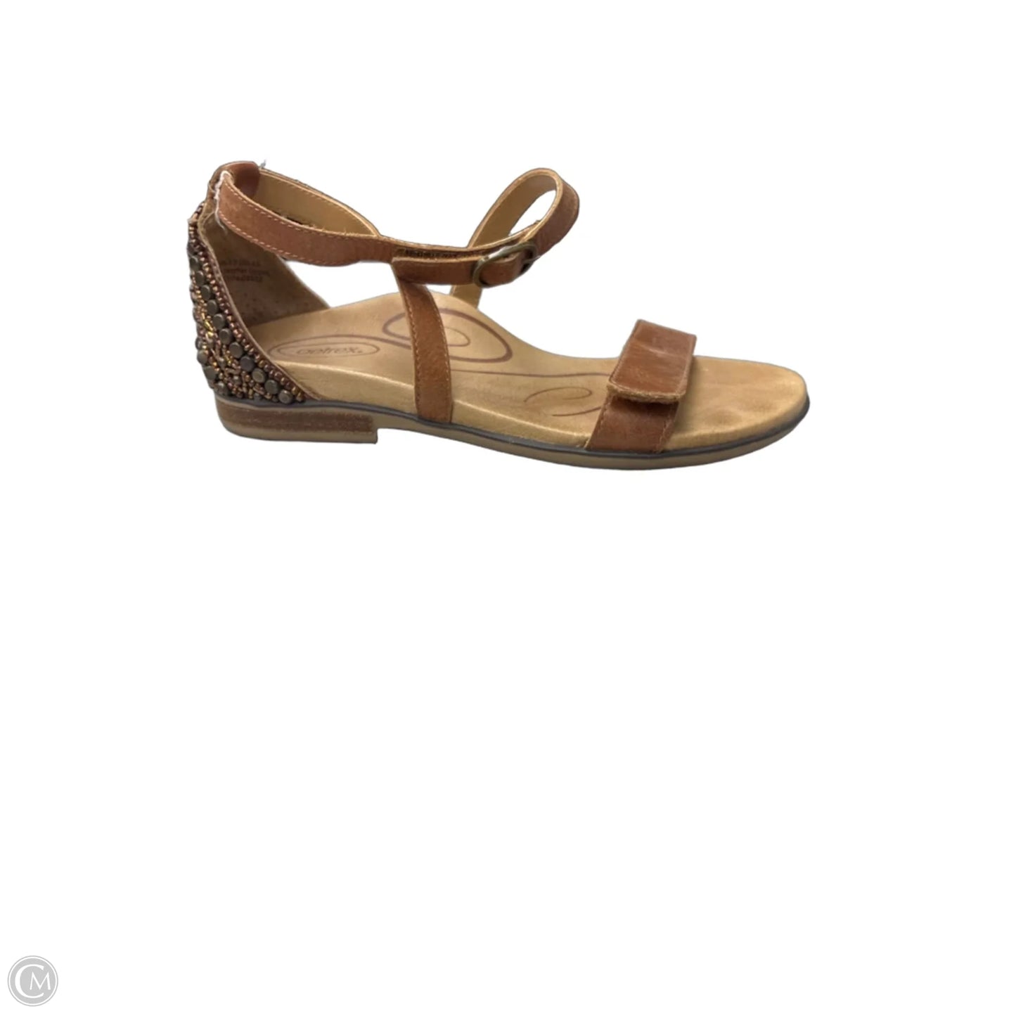 Sandals Flats By Aetrex In Brown, Size: 6