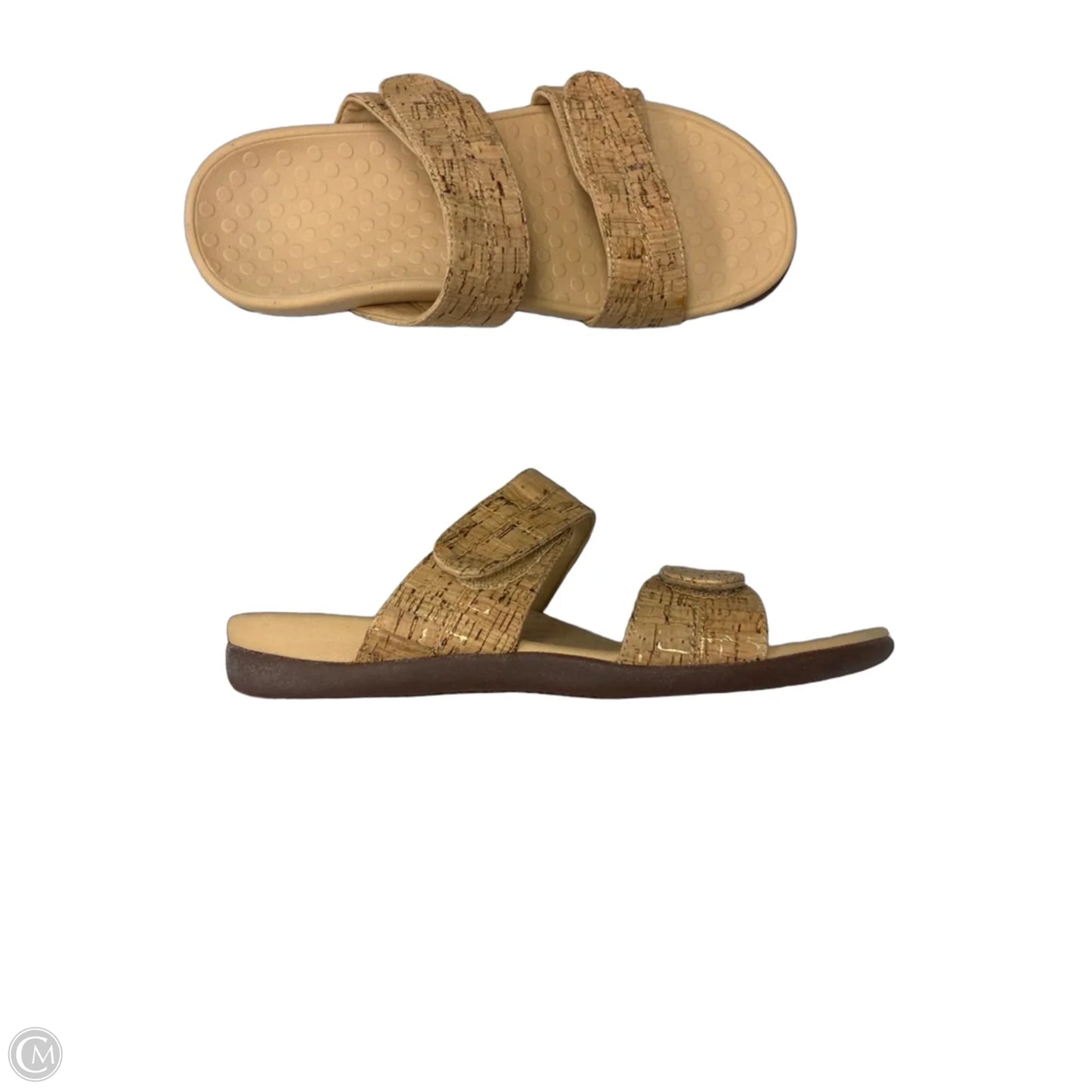 Sandals Flats By Vionic In Brown, Size: 8