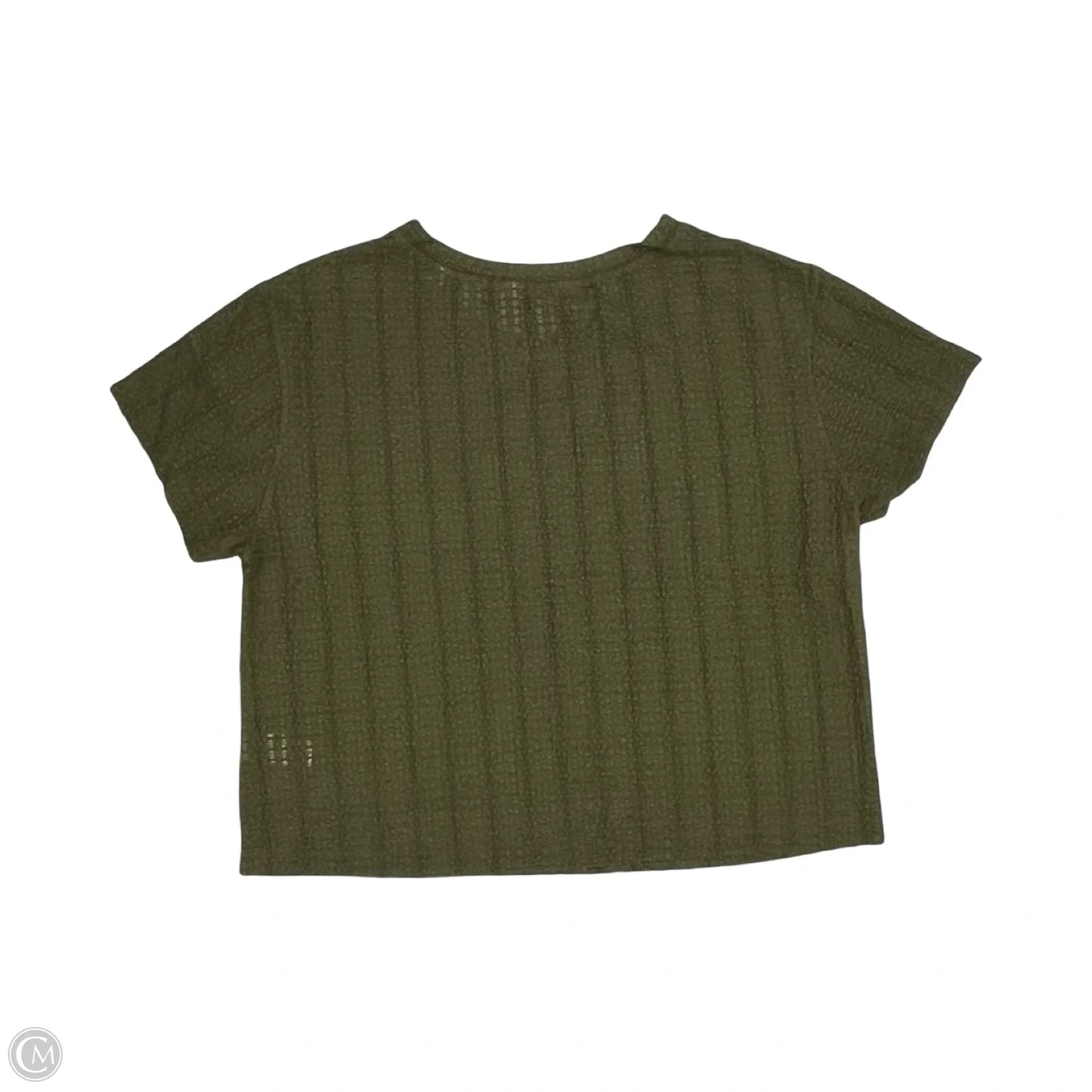 Blouse Short Sleeve By Max Studio In Green, Size: L