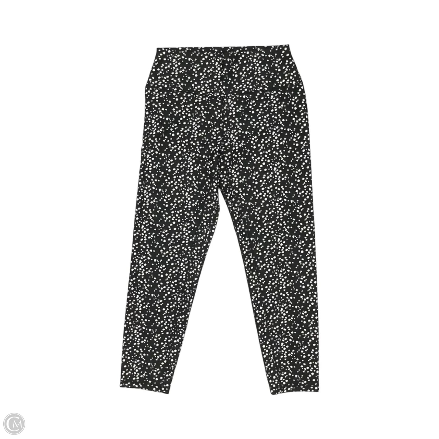 Athletic Leggings By Clothes Mentor In Black & White, Size: L