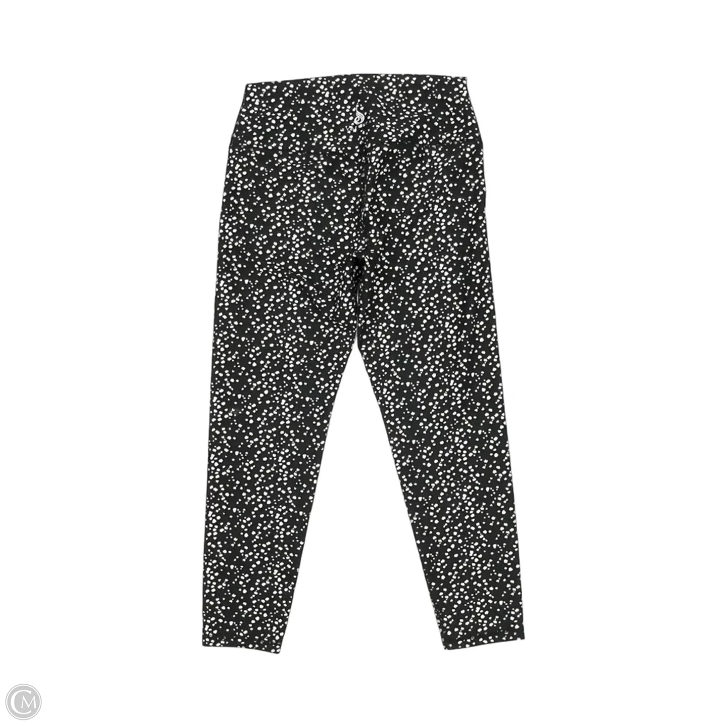 Athletic Leggings By Clothes Mentor In Black & White, Size: L