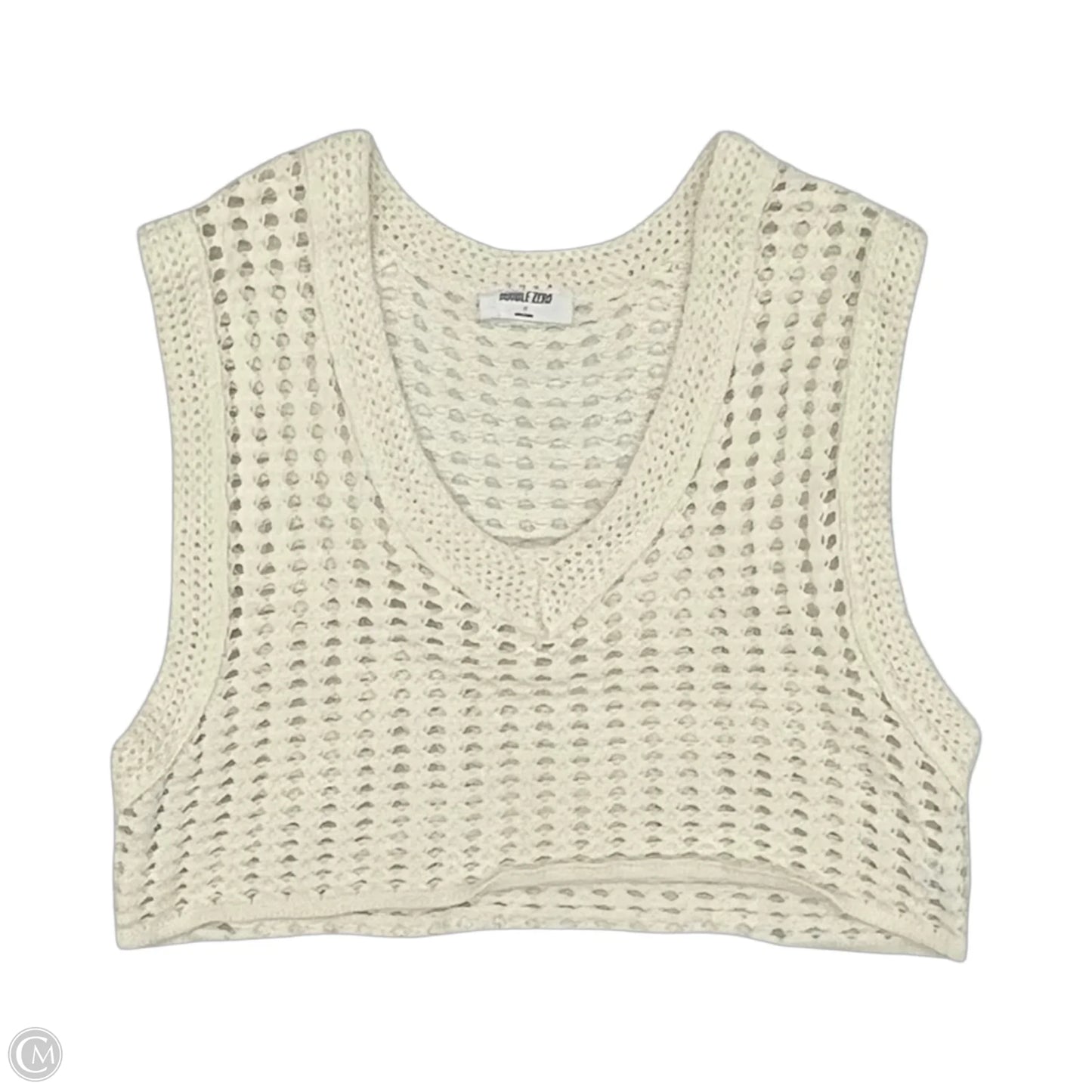 Top Sleeveless By Double Zero In Tan, Size: 1x