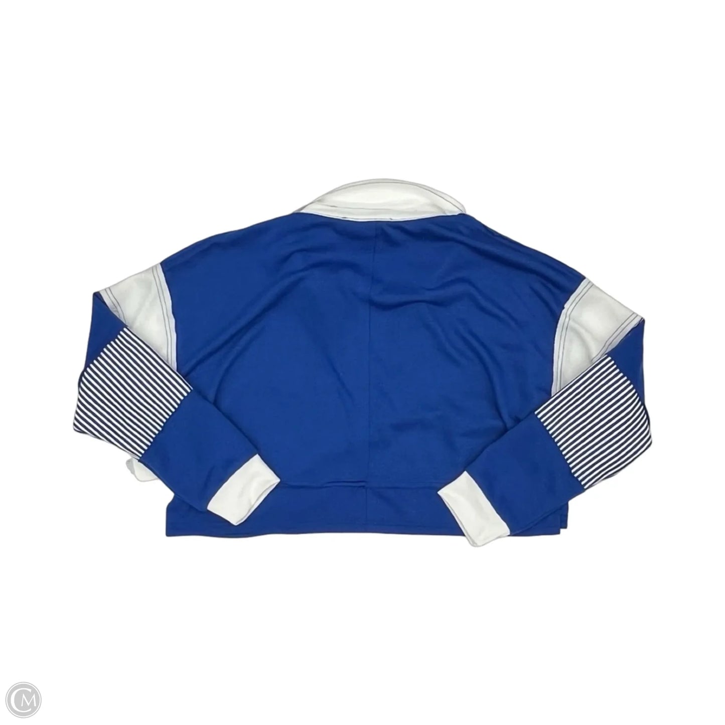 Top Long Sleeve By Altard State In Blue & White, Size: M
