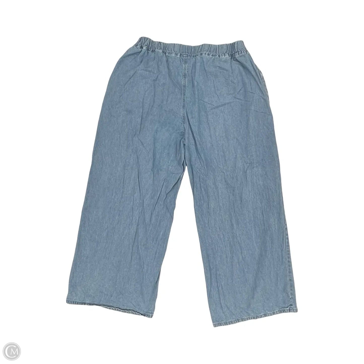 Jeans Wide Leg By Shein In Blue Denim, Size: 3x