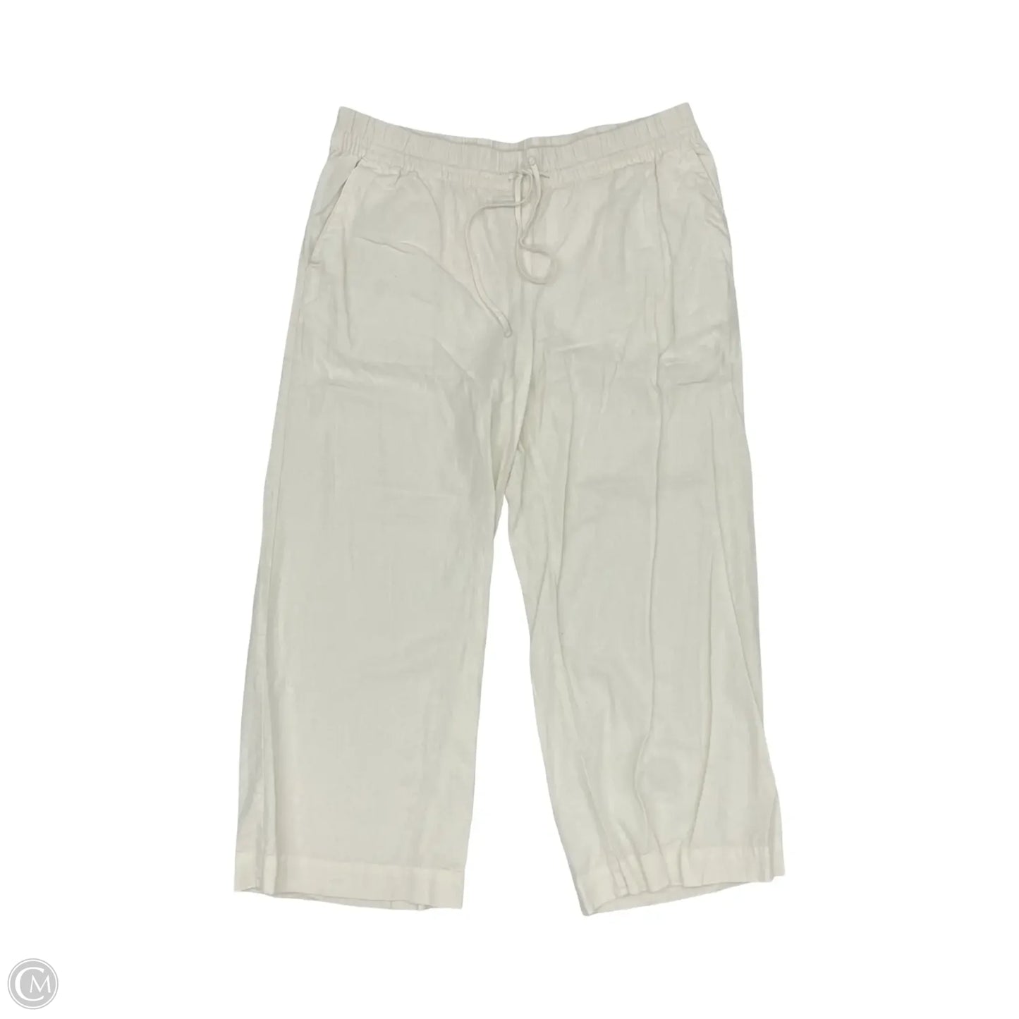 Pants Linen By A New Day In Cream, Size: Xxl