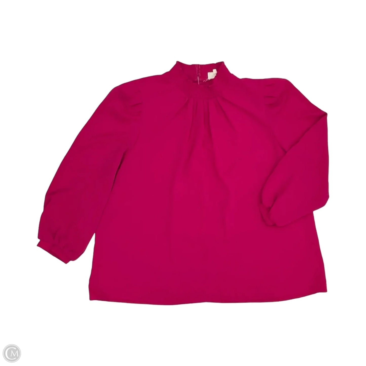 Blouse Long Sleeve By Melloday In Pink, Size: 2x