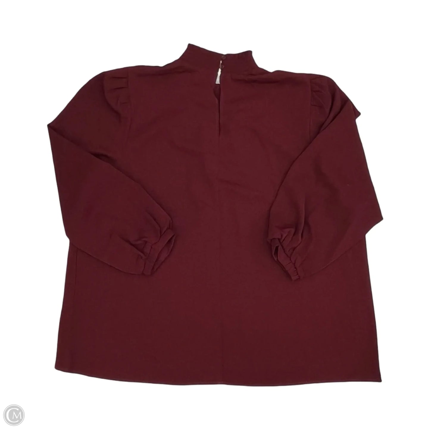 Blouse Long Sleeve By Melloday In Red, Size: 2x