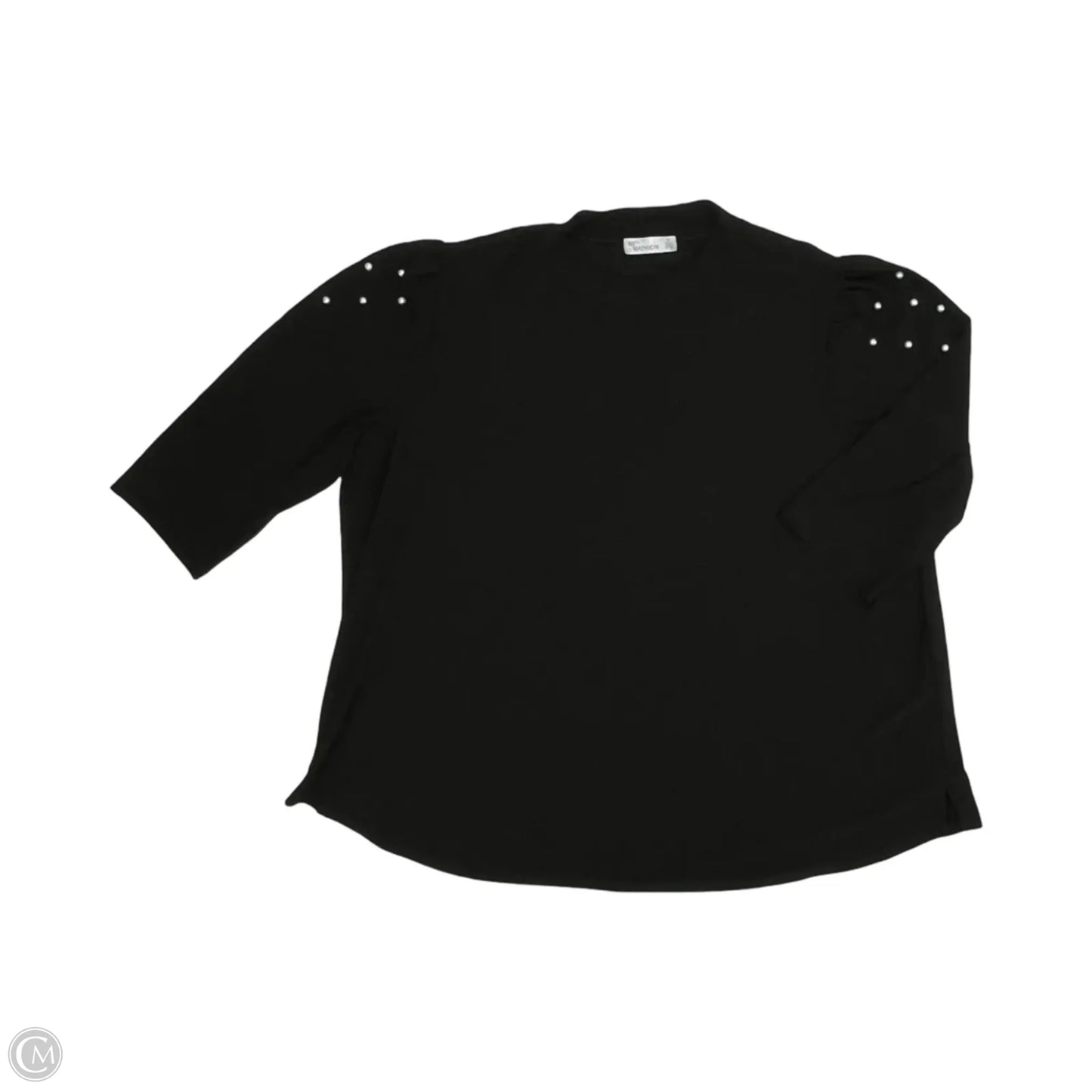 Blouse Long Sleeve By 89th And Madison In Black, Size: 2x