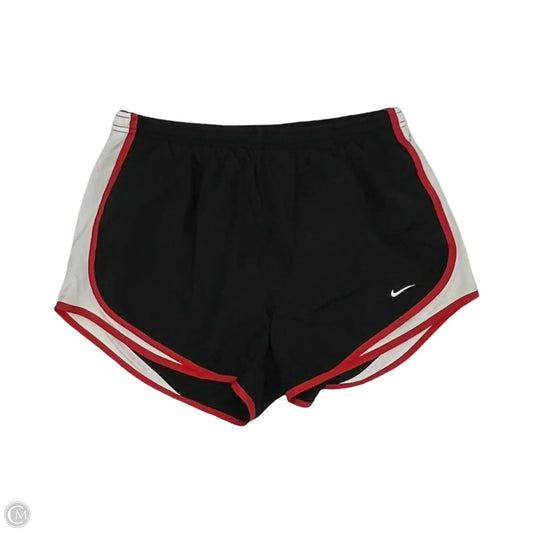 Athletic Shorts By Nike In Black & Red, Size: M