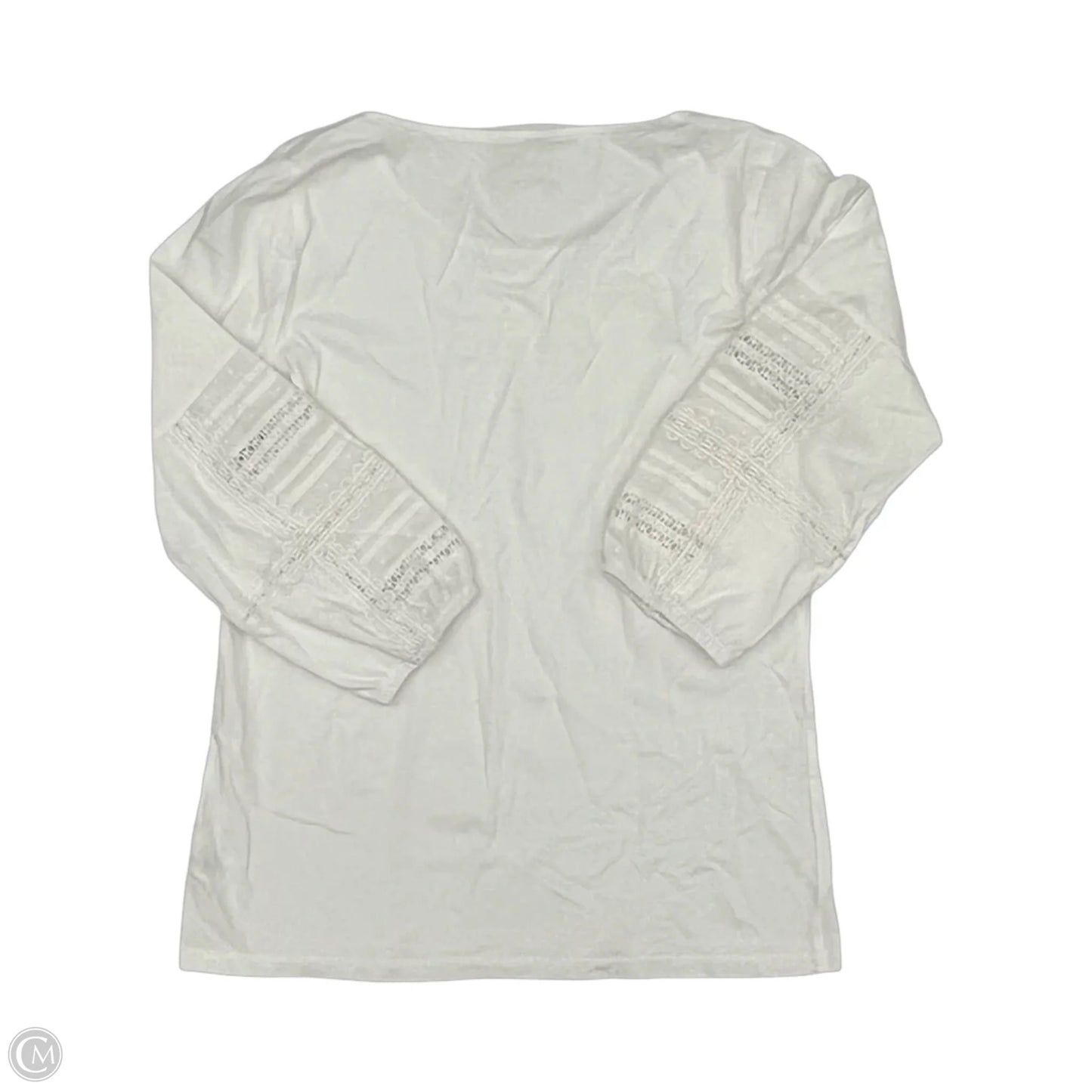 Top 3/4 Sleeve By Talbots In Cream, Size: S