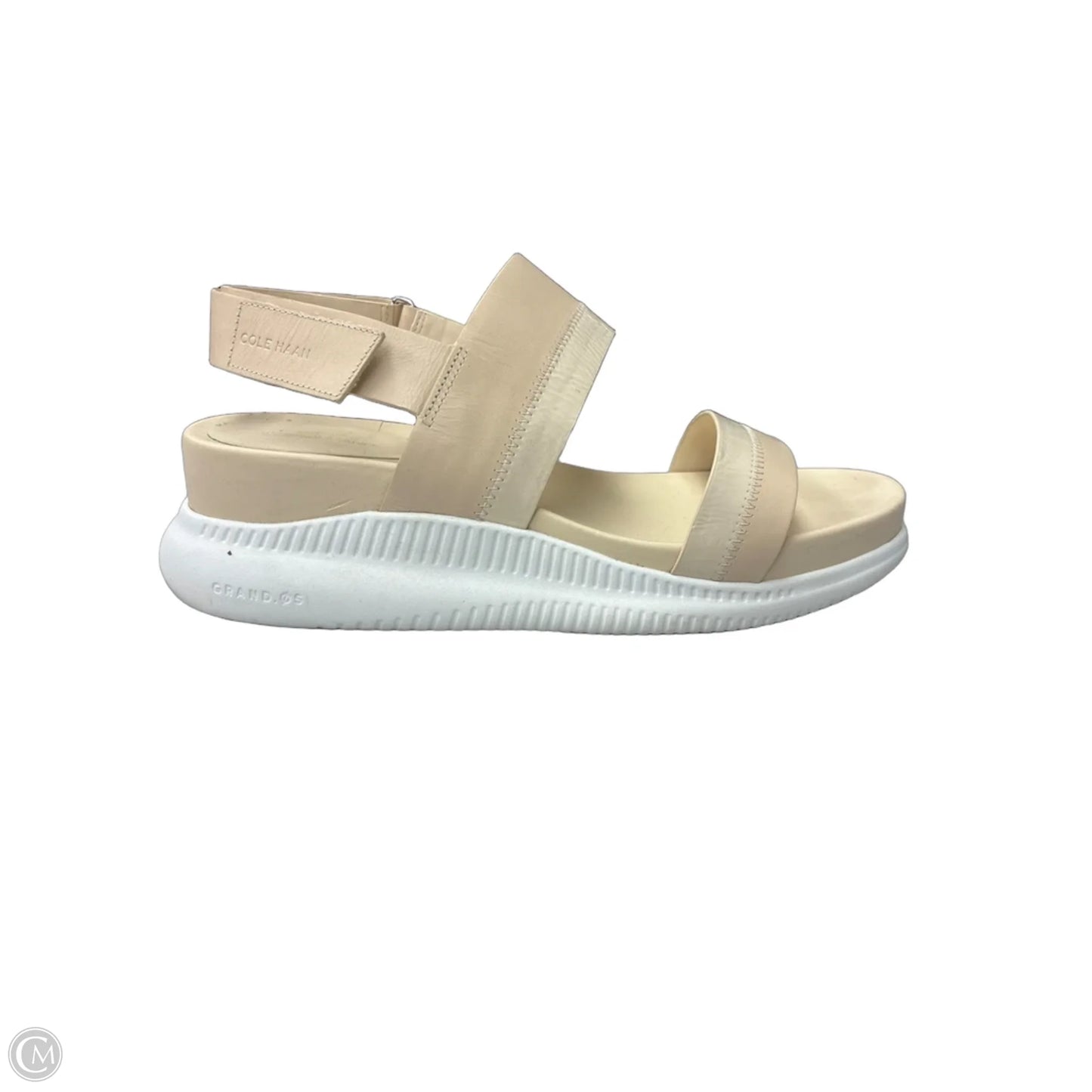 Sandals Heels Wedge By Cole-haan In Tan, Size: 9
