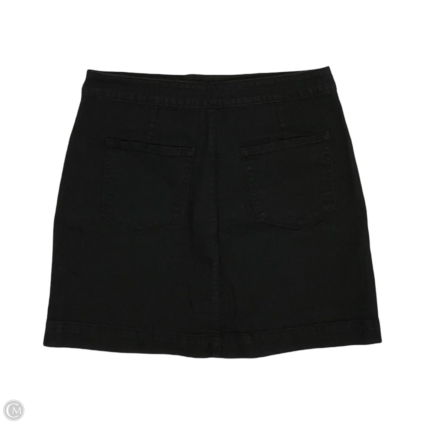 Skirt Mini & Short By Loft In Black Denim, Size: 8