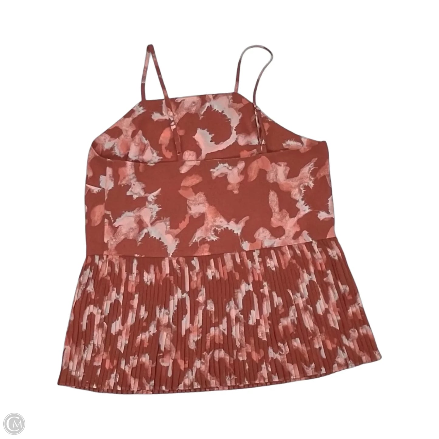 Blouse Sleeveless By Nine West In Orange & Pink, Size: Xs