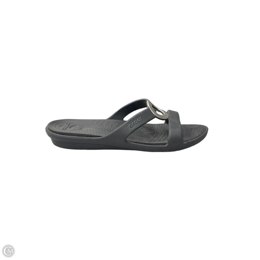 Sandals Sport By Crocs In Black, Size: 9